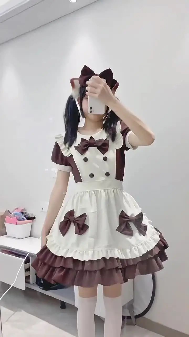 blue dress for baby girl Lolita Cosplay Maid Dress main image 1