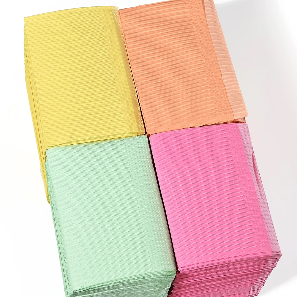 Disposable Nail Art Table Towels Mat 20Pcs 13" X 17" Waterproof 3 Ply Nail Art Mat Paper Sheet Clean Pads Nail Table Cover 4