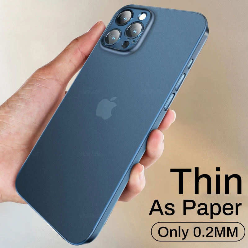 Ultra Thin 0.2mm Matte Translucent Frosted Phone Case