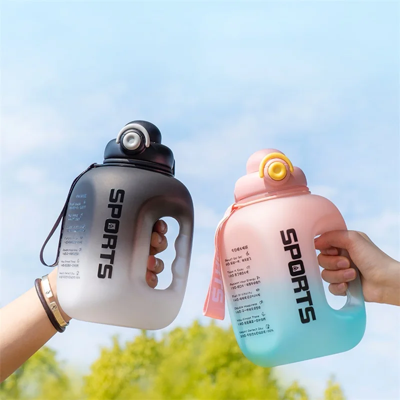 Gradient Big Water Bottle 3.78l Water Bottle Portable Sports Outdoor Bucket