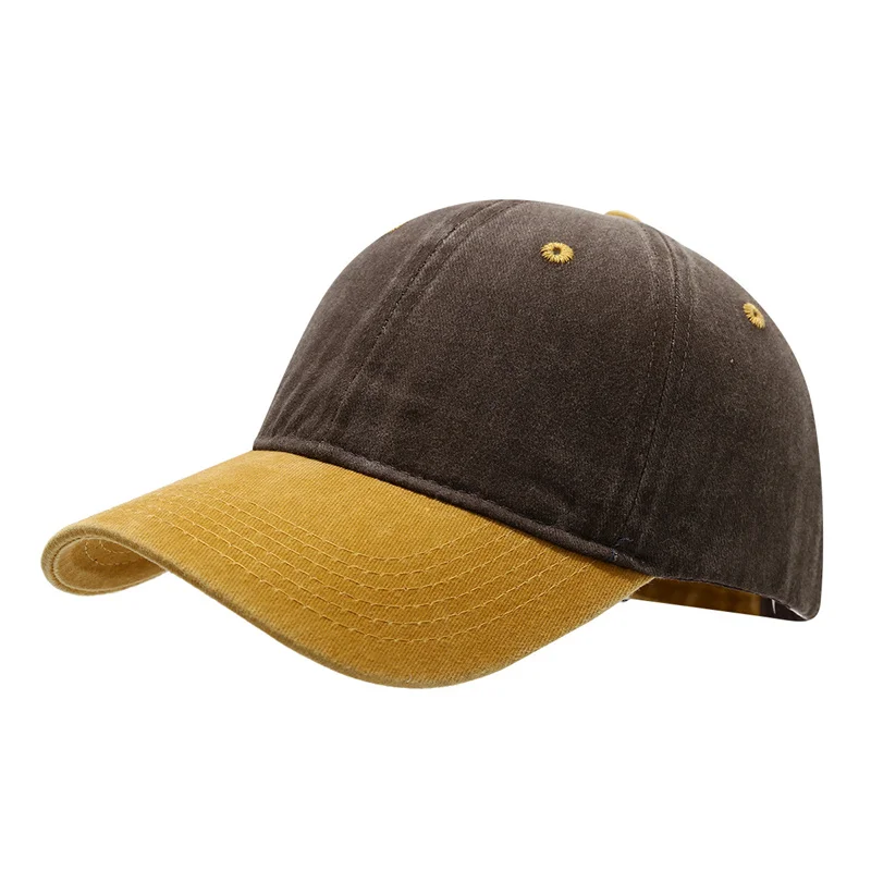 Unisex Vielseitige farblich passende gewaschene Baseballmütze Männer und Frauen Casual Sport Light Plate Cap Frühling Sommer Snapback Sonnenhüte – Detail 10