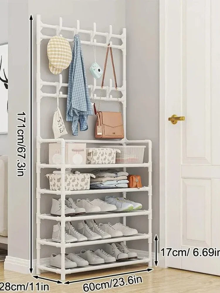 Multifunctional Multi-Layer Shoe Racks Clothes Storage Organizer Hat Hangers Rack Living Room Bedroom Storage Shelfs