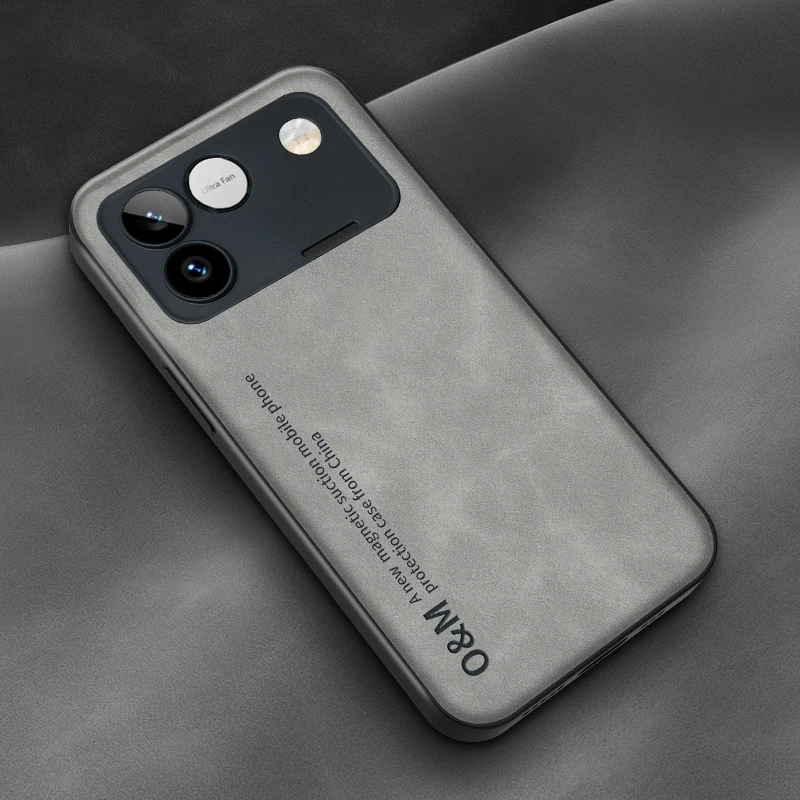 Shockproof Matte Leather Soft Back Cover - Skin Feel Case