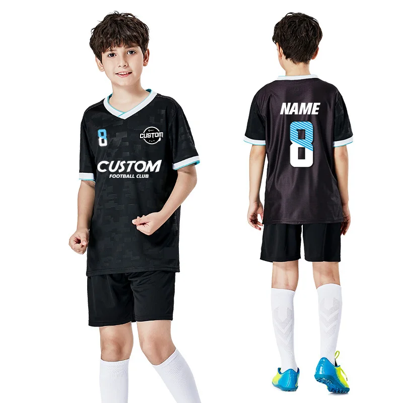 Cheap Kids Football Uniform Youth Boy Blank Football Practice Jerseys High Quality Soccer Uniform Jersey Set For Children