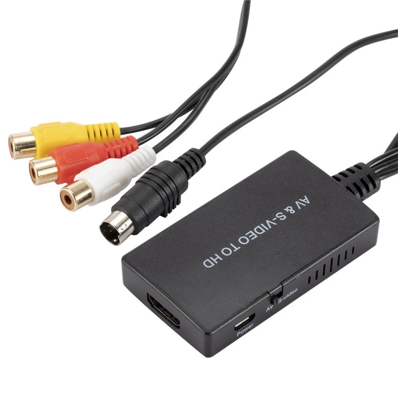 Conversor Svideo para Hdmi S-video e 3rca Cvbs Composite to Audio Video Converter Suporte 1080p 720p - Image 4