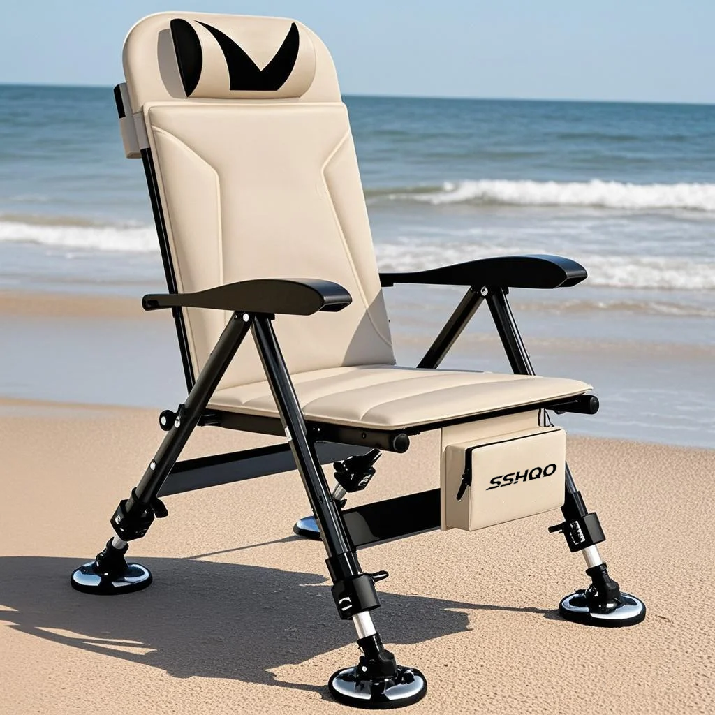 Chaise de pêche pliante européenne renforcée - Siège portable pour pêche en rivière, lac et mer