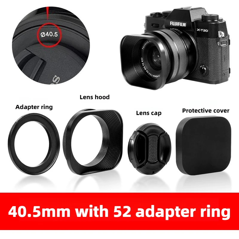 Aluminum Alloy Metal Square Lens Hood Lens Protector