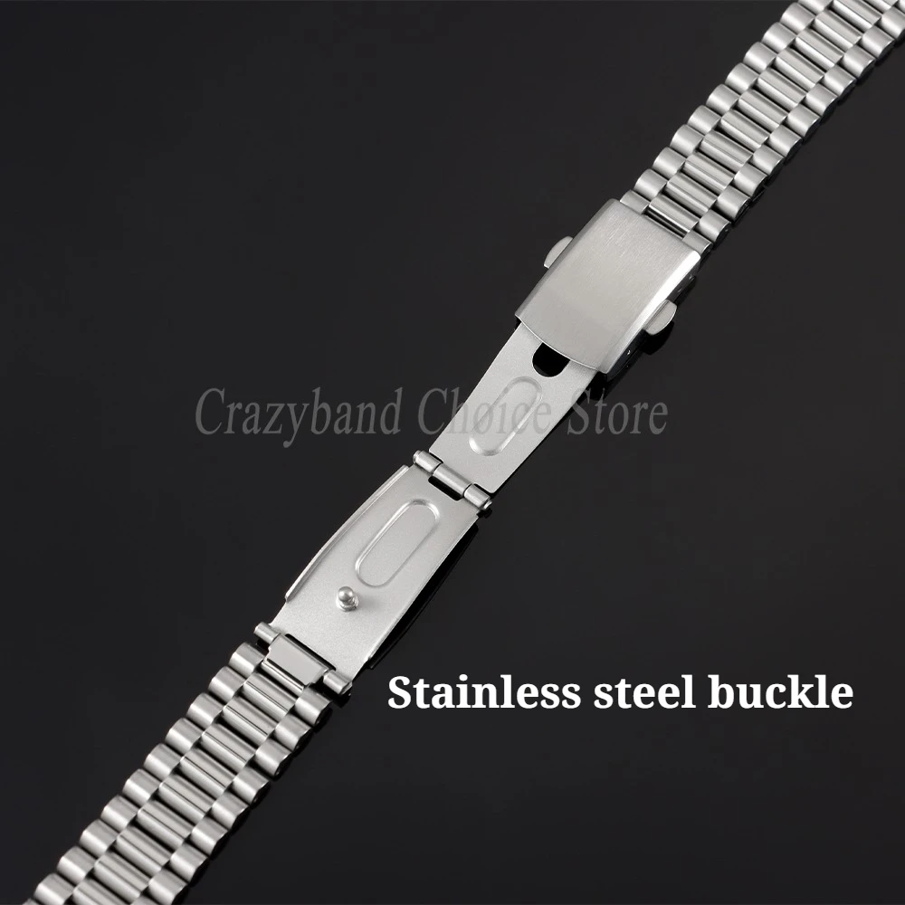Elegant Solid Stainless Steel Women's Watch Band Bracelet - Versatile Sizes & Premium Wristbelt Design