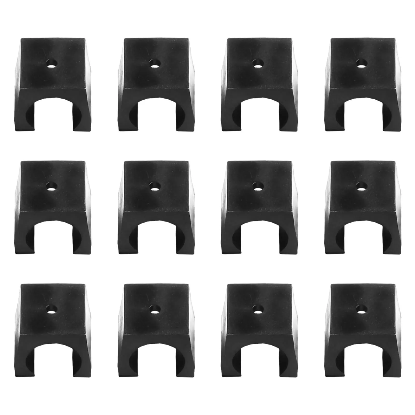 12 X Cue Wall Mounted Rack Plastic Billiard Cue/Fishing Rod Stick Holder Clips Wall Mounted Rack Plastic Billiard Cue