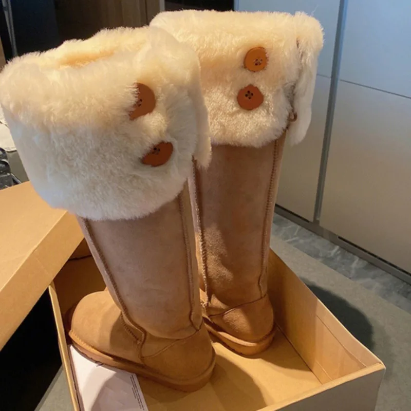 

Fashion Shoes For Women Fur Mouth Plush Cotton Shoes Snow Boots With Thickened High Canister Sleeves Trend Comfortable Versatile