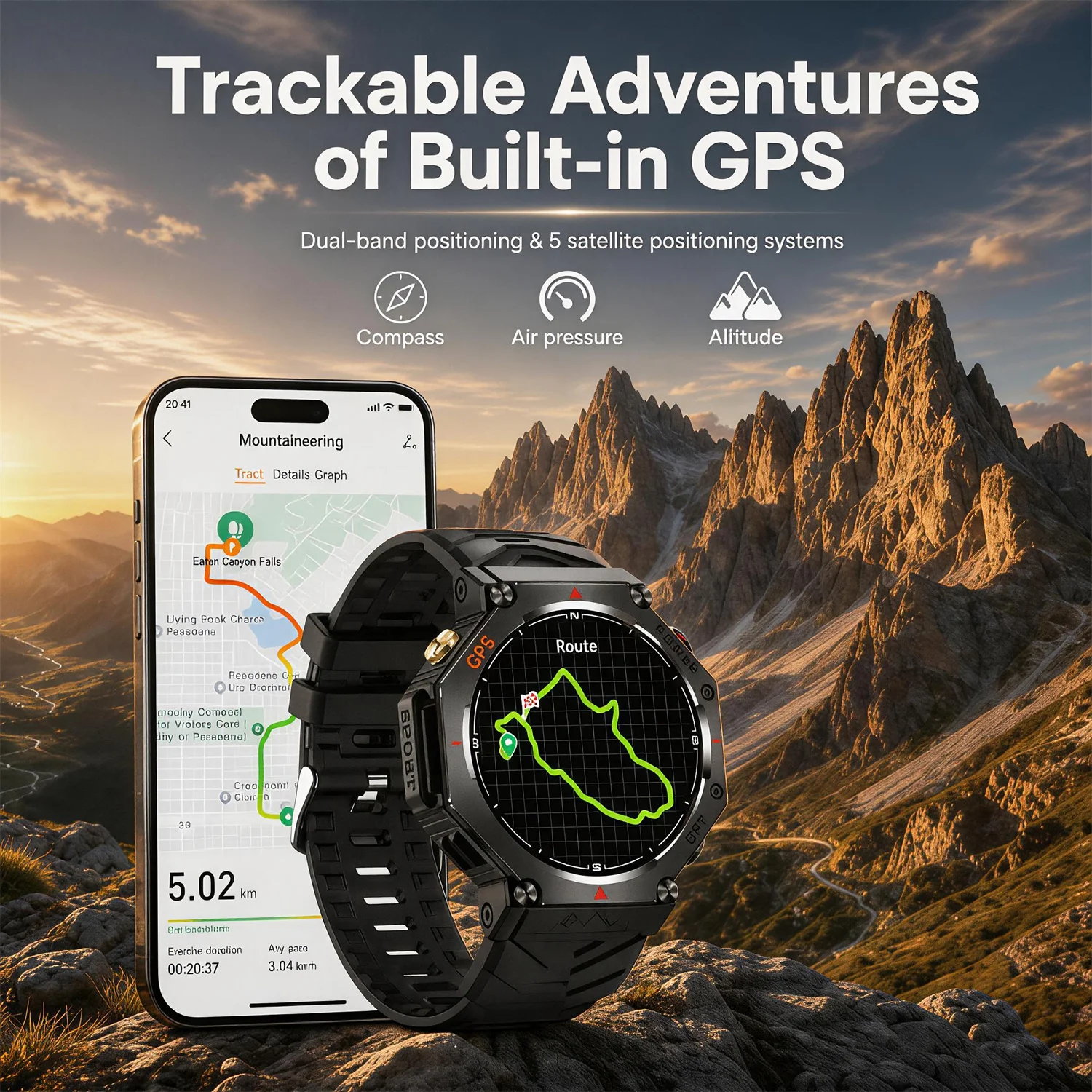 T-Rex Military Smartwatch 3