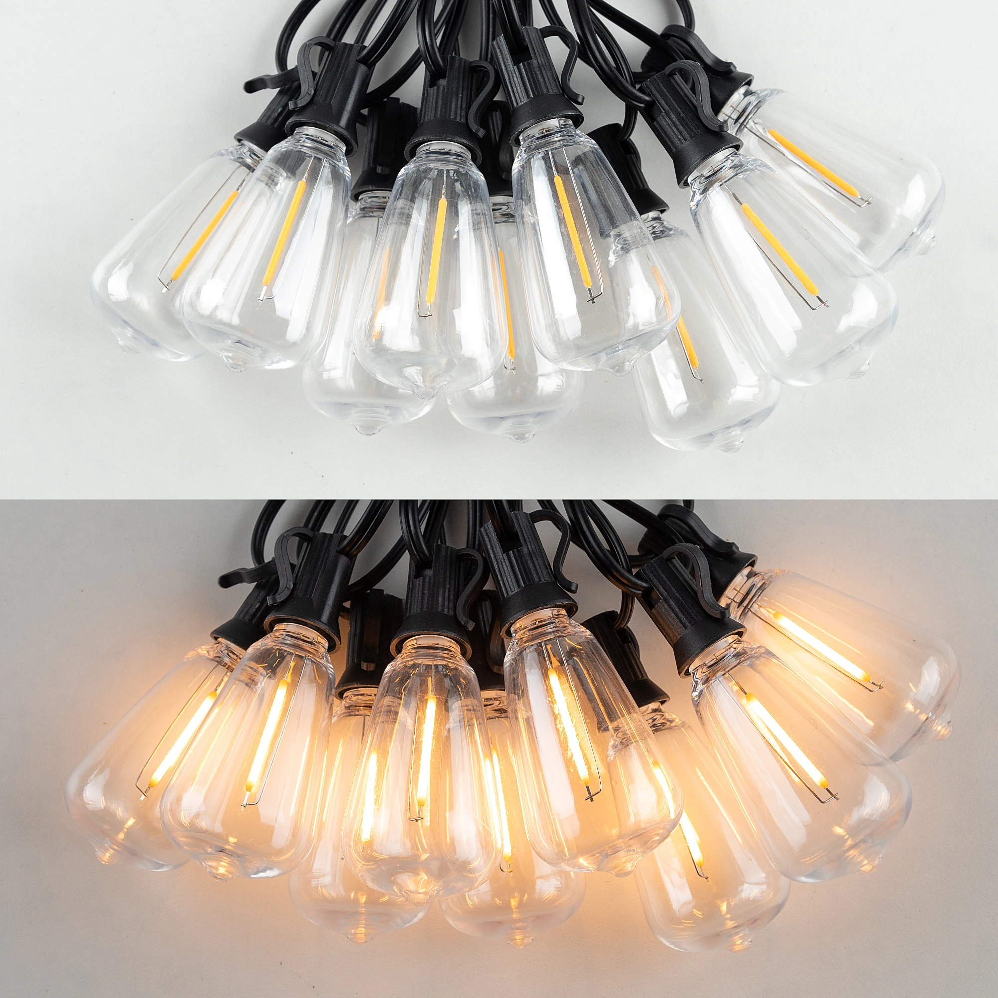 GANRILAND-Guirxiété lumineuse de rechange ST38 E12, ampoules LED