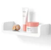 New Wall-Mounted Bathroom Storage Rack Shelf White Make Up Organizer Large Capacity for Kitchen Household  Accessories 4