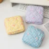 Cute Bow Women Mini Cosmetic Bag Sanitary Napkins Storage Bag Portable Tampon Holder Case Mini Makeup Lipstick Storage Bag Pouch 3