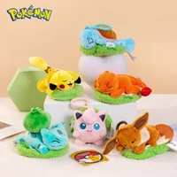 10-15cm Pokemon Plush Toy Anime Figure Pikachu Bulbasaur Squirt Eevee Charmander Stuffed Doll Pendant Toy Kids Xmas Gift 1