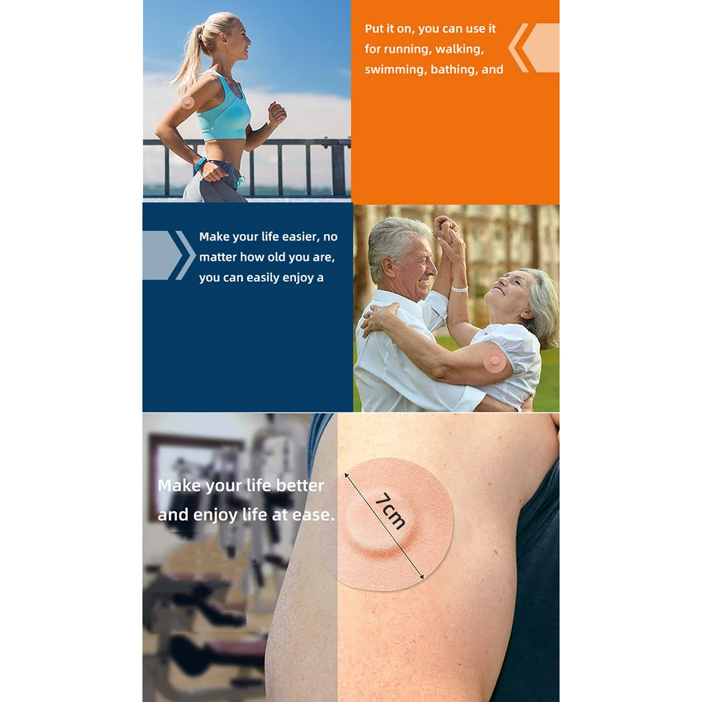 10/20/40Pcs Adhesive Freestyle Libre Sensor Stickers Waterproof Sport Patches Breathable Adhesive Patches Outdoor Climbing Tapes