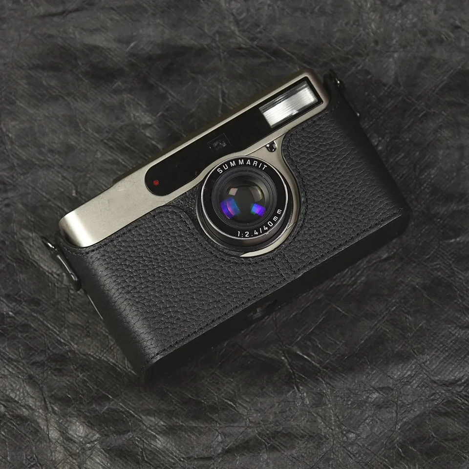 For Leica Minilux Case Genuine Real Leather Half Camera Case Bag