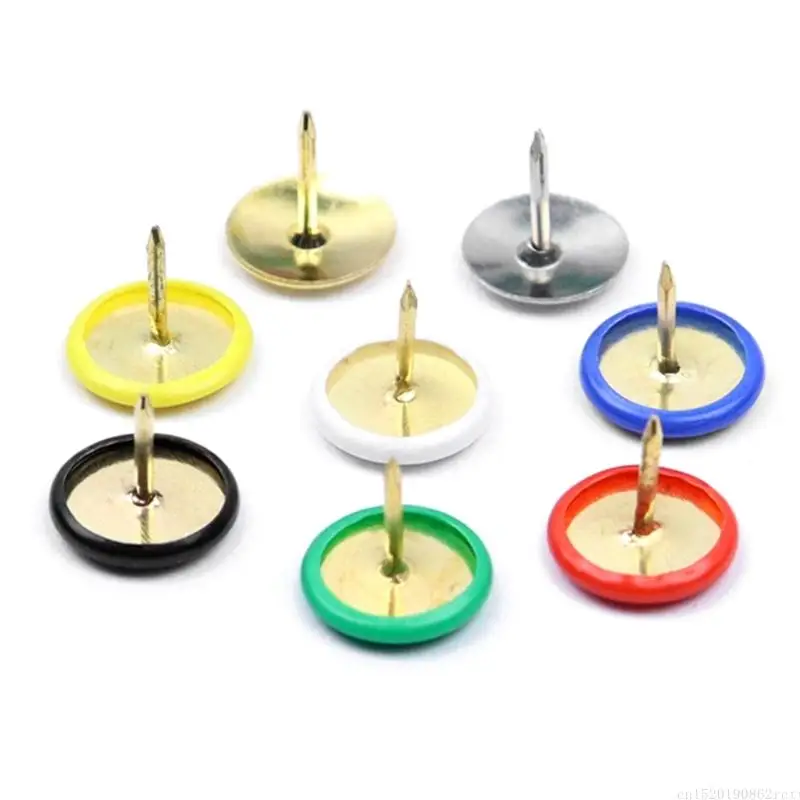 D5BB 100 Pcs 엄지 압정 드로잉 핀 포스터 핀 코르크 보드 포스터 용 푸시..