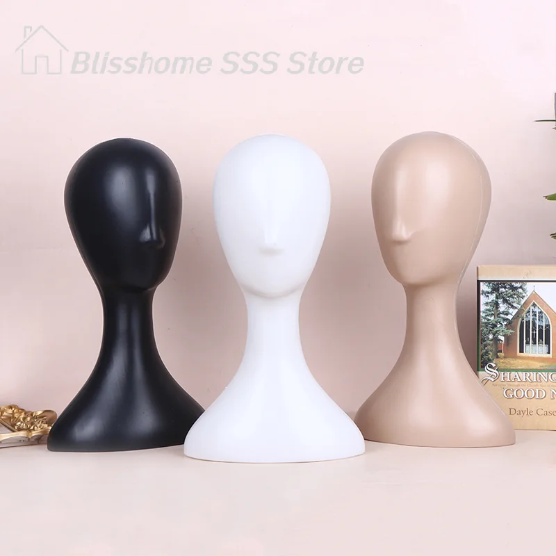 【S】프로 여성용 플라스틱 추상 마네킹 마네킹 헤드 모델 가발 모자 헤어 디스..