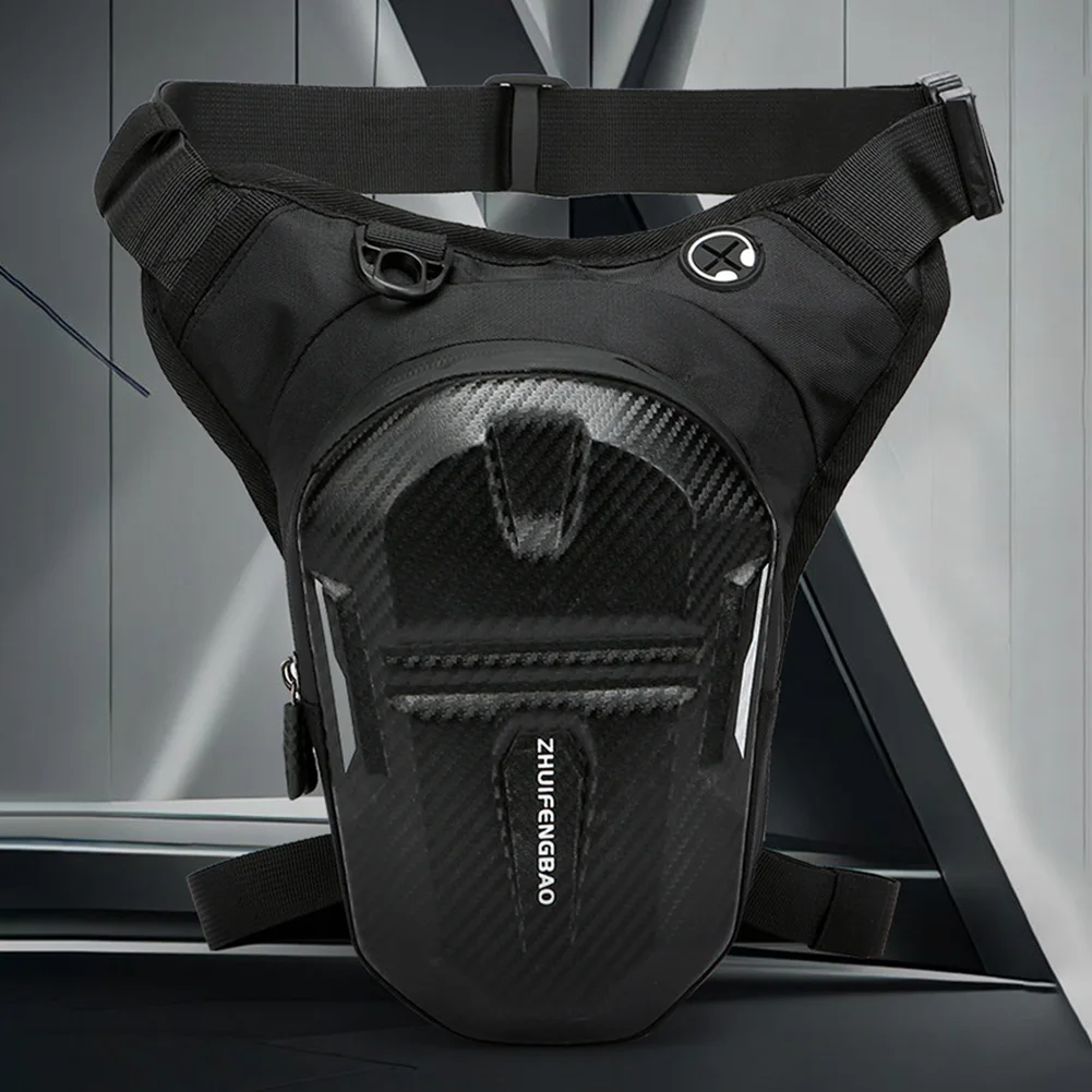 Travel Chest Bag Zipper Closure Riding Thigh Pouch Adjustable Multi-Function Fanny Pack for Motorcycle Riding Travel