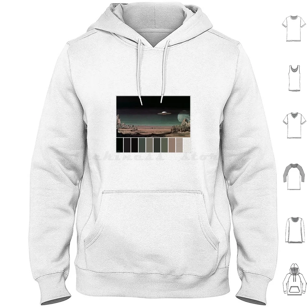 Felpe Con Cappuccio Per Pallet A Colori Del Pianeta Bandito Manica Lunga Robot Planetario Fantascienza Film Di Fantascienza Retro Robby