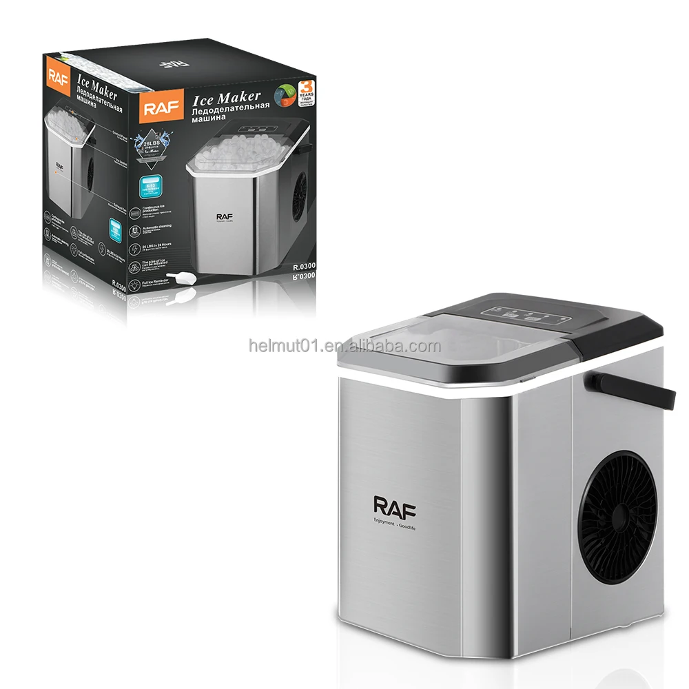 מכונת קירור חדשה PANCERKA עם ידית 26LBS/24H מכונת קירור ניידת עם כף ומשטח מתכוונן