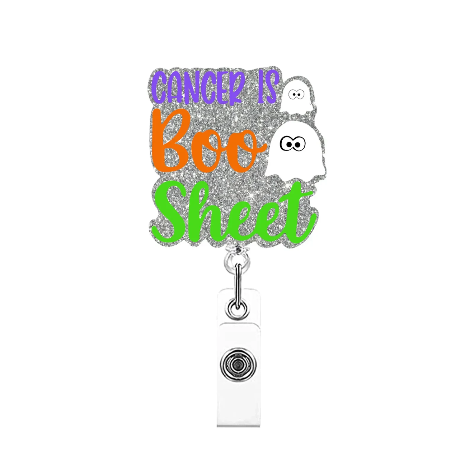 Porta Badge Retrattile A Forma Di Dente In Acrilico Rosa/bianco, Clip A Coccodrillo Per Dentisti E Assistenti