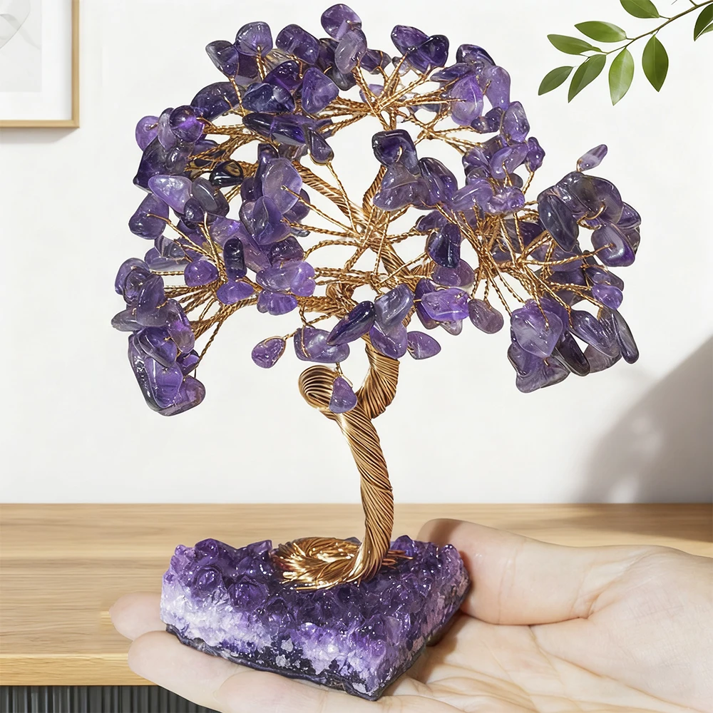 Natural Amethyst Money Tree – Deep Purple Crystal Cluster for Wealth, Luck & New Year Feng Shui Decor 5 S616ac40a6bca4fd6a444249320ffffdeX