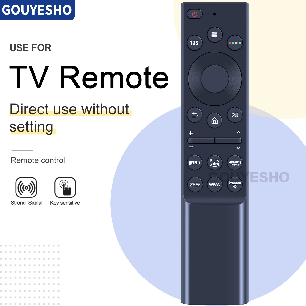 Telecomando Vocale Bluetooth Ir Universale Per Samsung Neo Led Qled 4K 8K Uhd Hdr Smart Tv