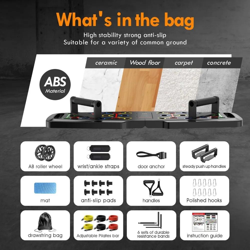 Portable Push Up Board Set 4
