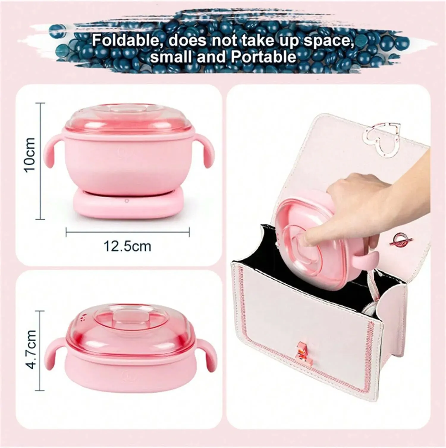 Multi-Purpose Hair Removal Wax Warmer Fast Heating Hot Wax Warmer Portable Electric Hot Heater Machine for Hair Removal