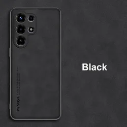 Luxurious PU Leather Shockproof Phone Case - Full Protection Back Cover for Itel S26 Ultra (Black)