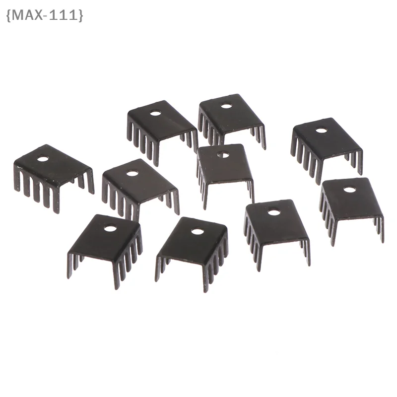 【F2-MAX111】10개 TO-220 알루미늄 프로파일 7805 히트싱크 781 라디에이터 히트싱크 19*15*10MM 알루미늄 합금 프로파일 쿨러