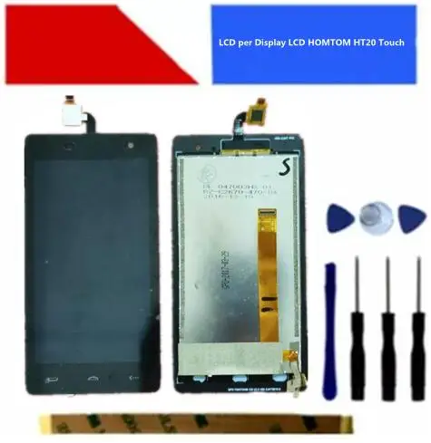 Copribatteria + ЖК-дисплей для дисплея LCD HOMTOM HT20 сенсорный экран дигитайзер сборка