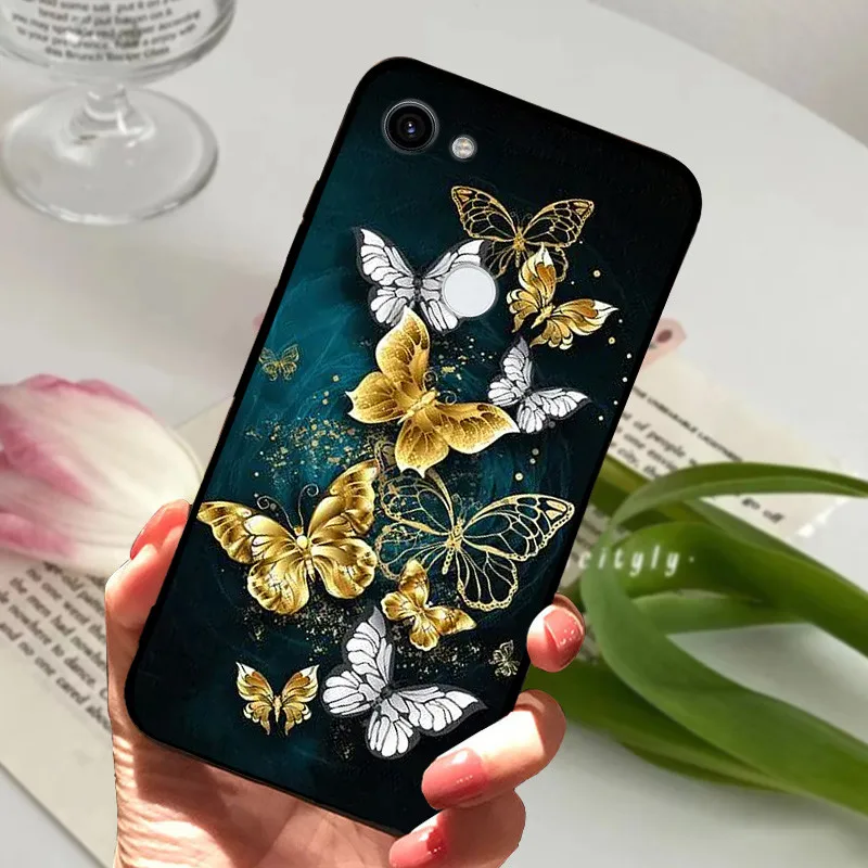 Silicone Shockproof Soft TPU Phone Cover - Cartoon Design