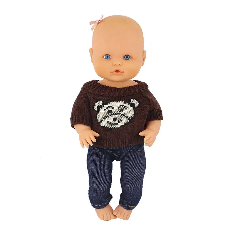 Pullover + Hosen Neue Puppe Kleidung Anzug Für 32 cm Nenuco Baby Puppe 12 13 zoll Bebe Puppe Zubehör – Detail 6