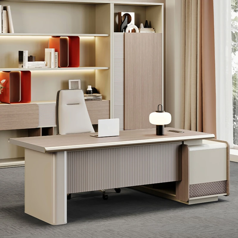 

L Shaped Office Desk Standing Writing Computer Meeting Console Workbench Wooden Organizer Biurka Komputerowe Desk Supplies
