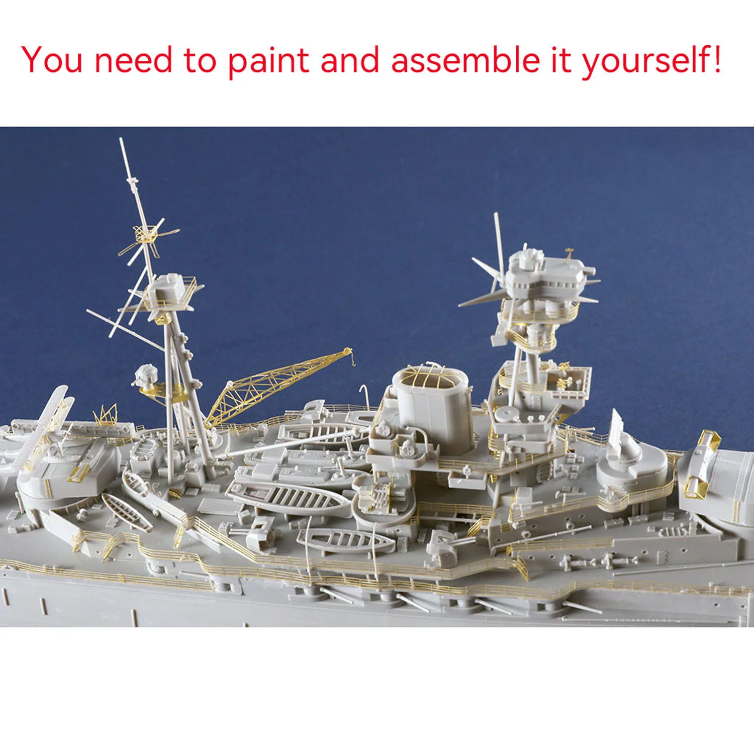 Spielzeug 1/350 Trumpeter 05378 HMS Royal Oak Statisches Schlachtschiff aus Kunststoff, DIY-Modellbausatz, Ankerkette aus Metall, 510+ Teile zum Sammeln – Detail 14