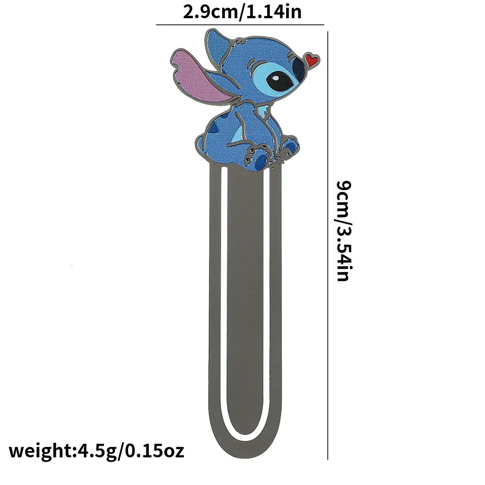 Cute cartoon stitch metal animal bookmarks bookish women sisters granddaughters gift reading accessories bookmarks stationery supplies