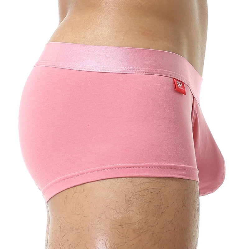 Men U Bulge Pouch Panties Shorts Open Front Boxer Briefs Cotton Underpants  HOT