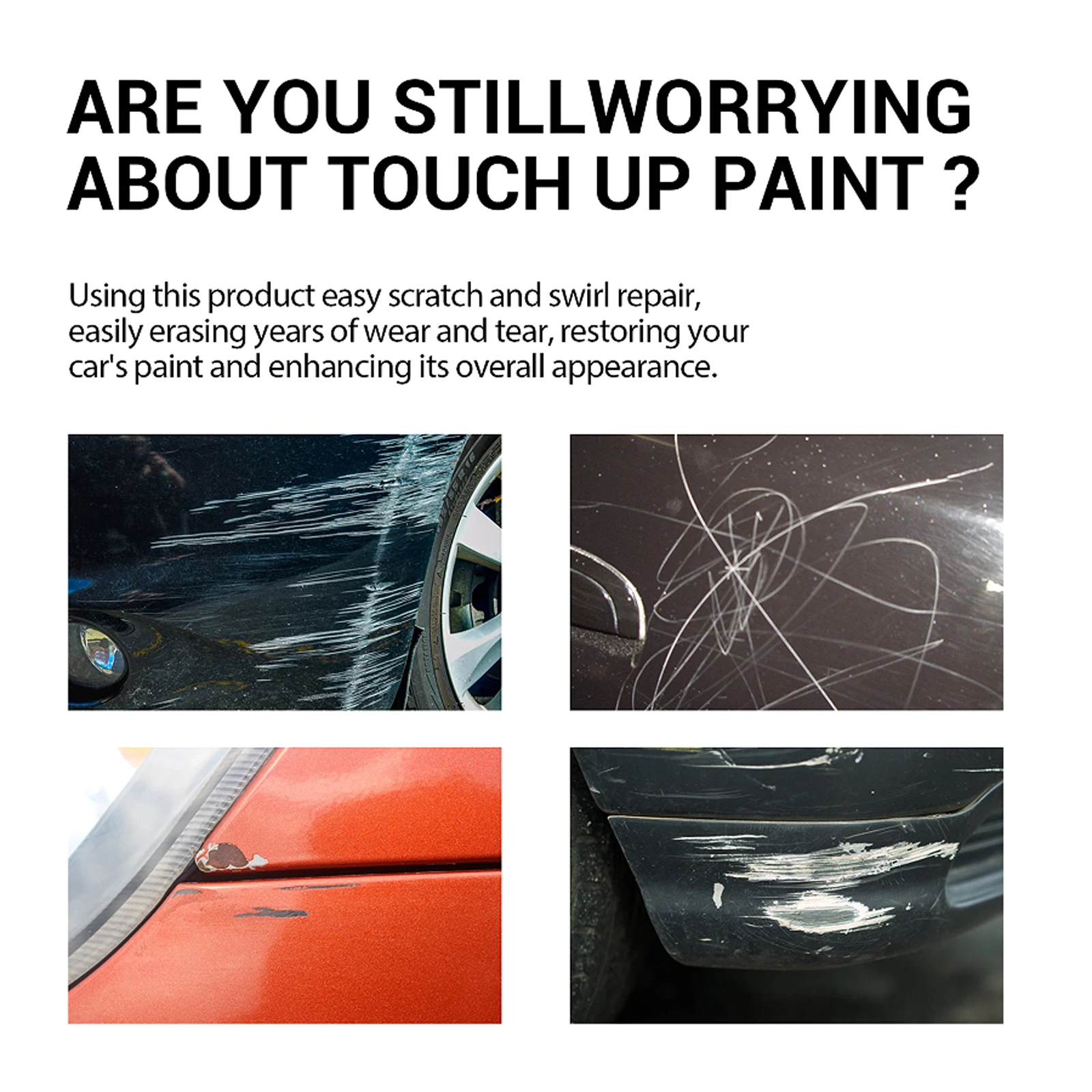 Scratch Repair Agent For CarScratch Remover Agent With Sponge And Cloth Scratch Repair Car Restorer