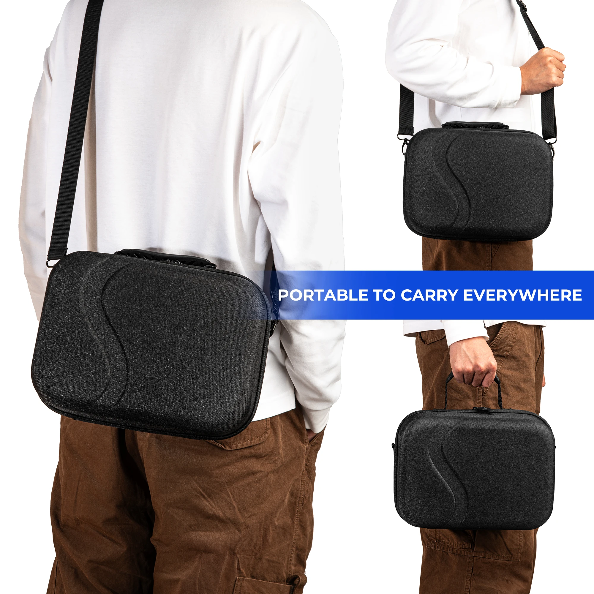 Enhanced Storage Case for VR Controllers and Headset – Durable Hard Shell Travel Bag