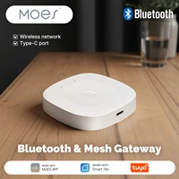 MOES Tuya Bluetooth Gateway Hub Smart SIG Mesh WiFi Smart Life APP Remote Control Work with Alexa Google Home Type-C Port