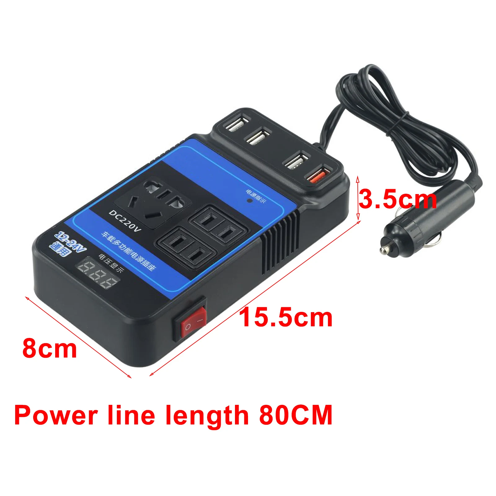   ι, DC12V 24V-DC110V/220V ȯ,  4-USB ABS  ڵ ׼