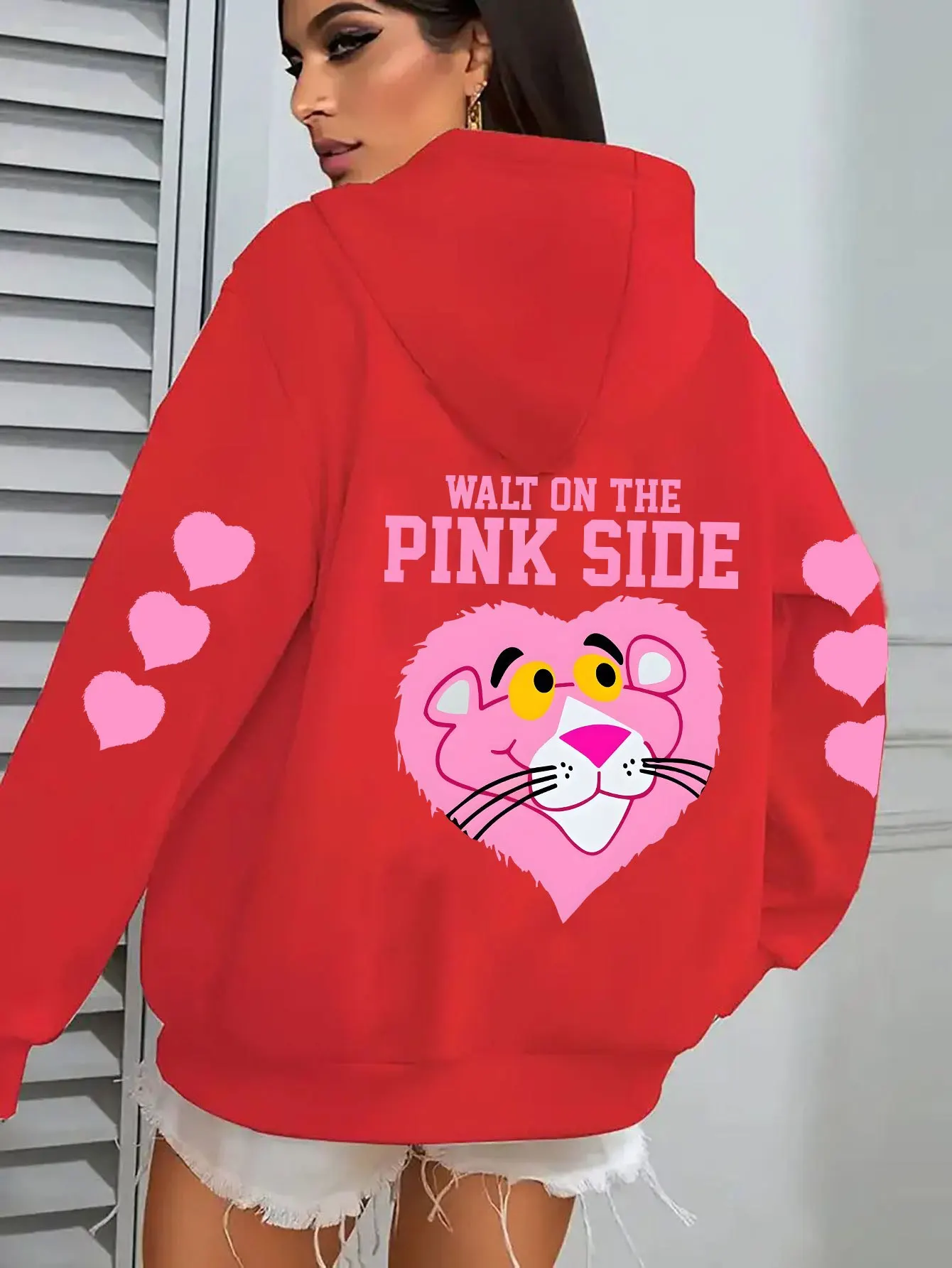 Otoño e Invierno sudaderas con capucha para mujer estampado de