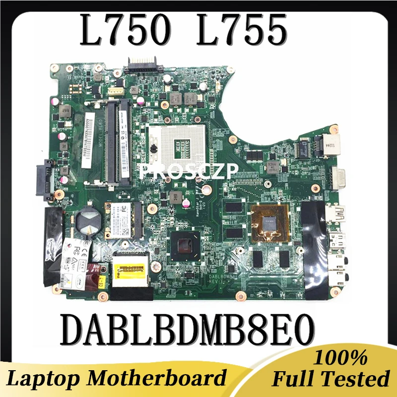 

High Quality Mainboard For L750 L755 Laptop Motherboard DABLBDMB8E0 A000079330 With HM65 DDR3 GT525M 1GB 100% Full Working Well