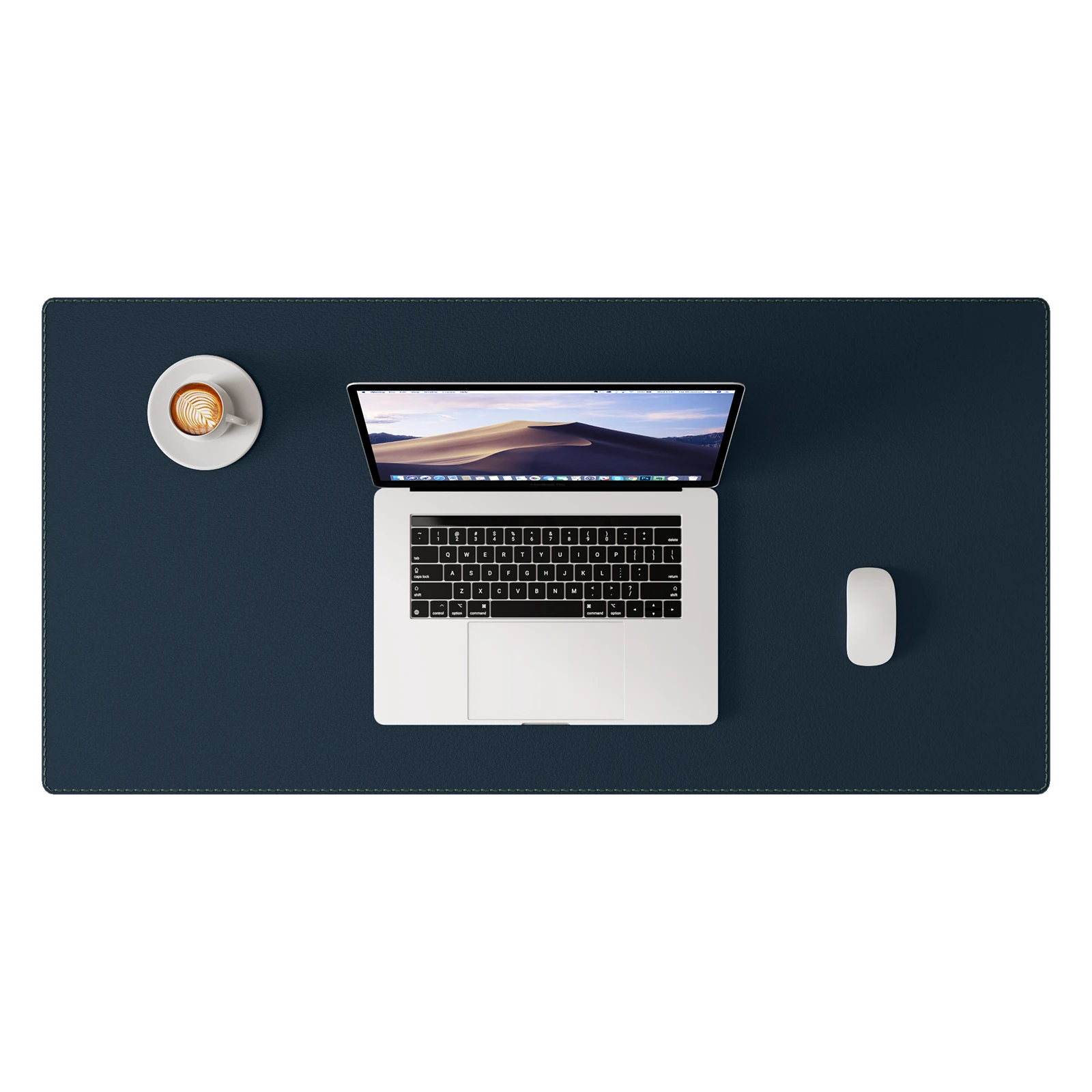 Premium PU Leather Desk Blotter: Non-Slip, Stitched Edges, Multi-Functional Desk Pad for Home, Office, or School