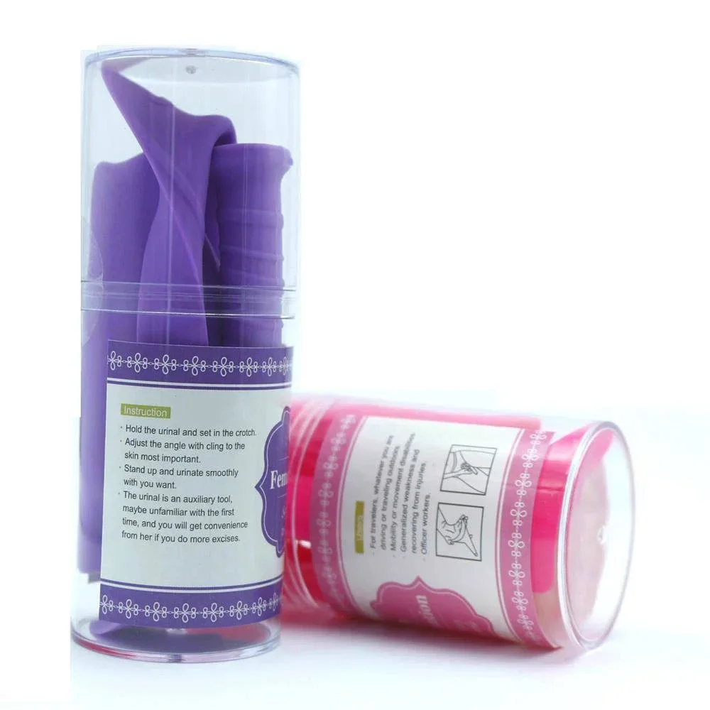 Silicone Female Urination Device Portable Female Urinal Lets You Pee Standing Up Reusable Womens Pee Funnel for Travel Outdoor