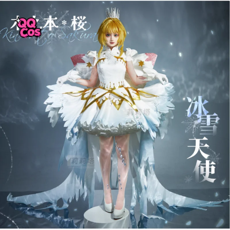 Sakura Ice Angel Outfit of Sakura Christmas Party Play Role Clothes ...