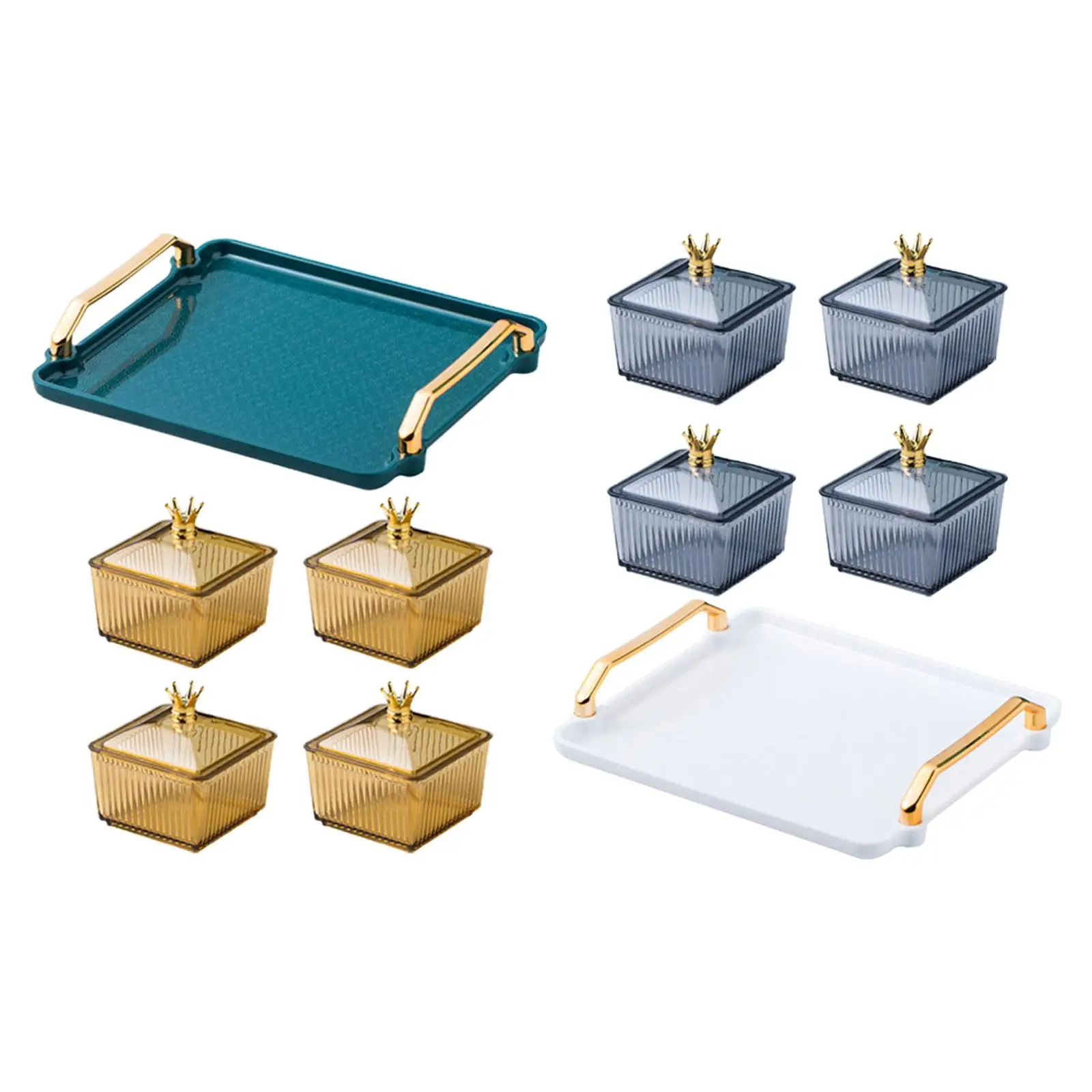 

Тарелка для закусок из сушеных фруктов, контейнер для хранения еды, столовая тарелка с крышкой для кухни, свадьбы, праздника, гостиной, печенья